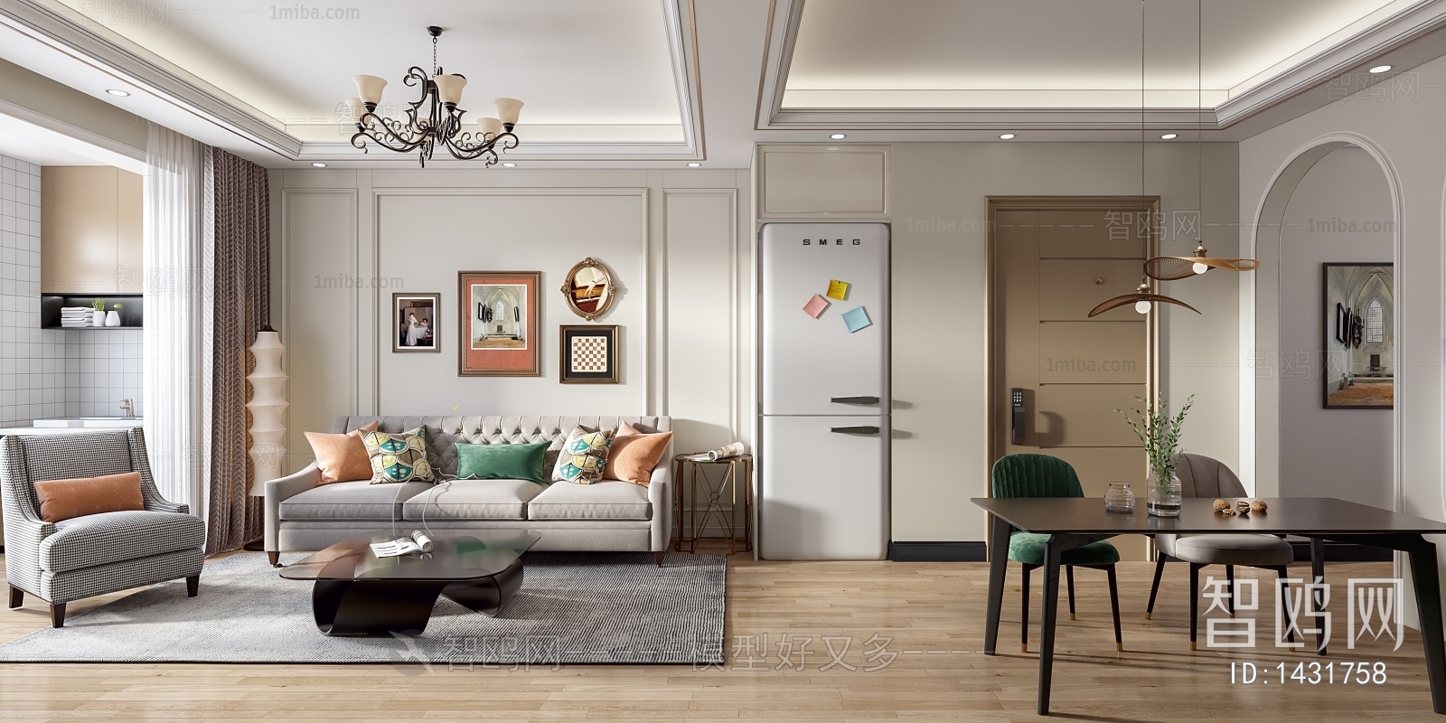 American Style A Living Room