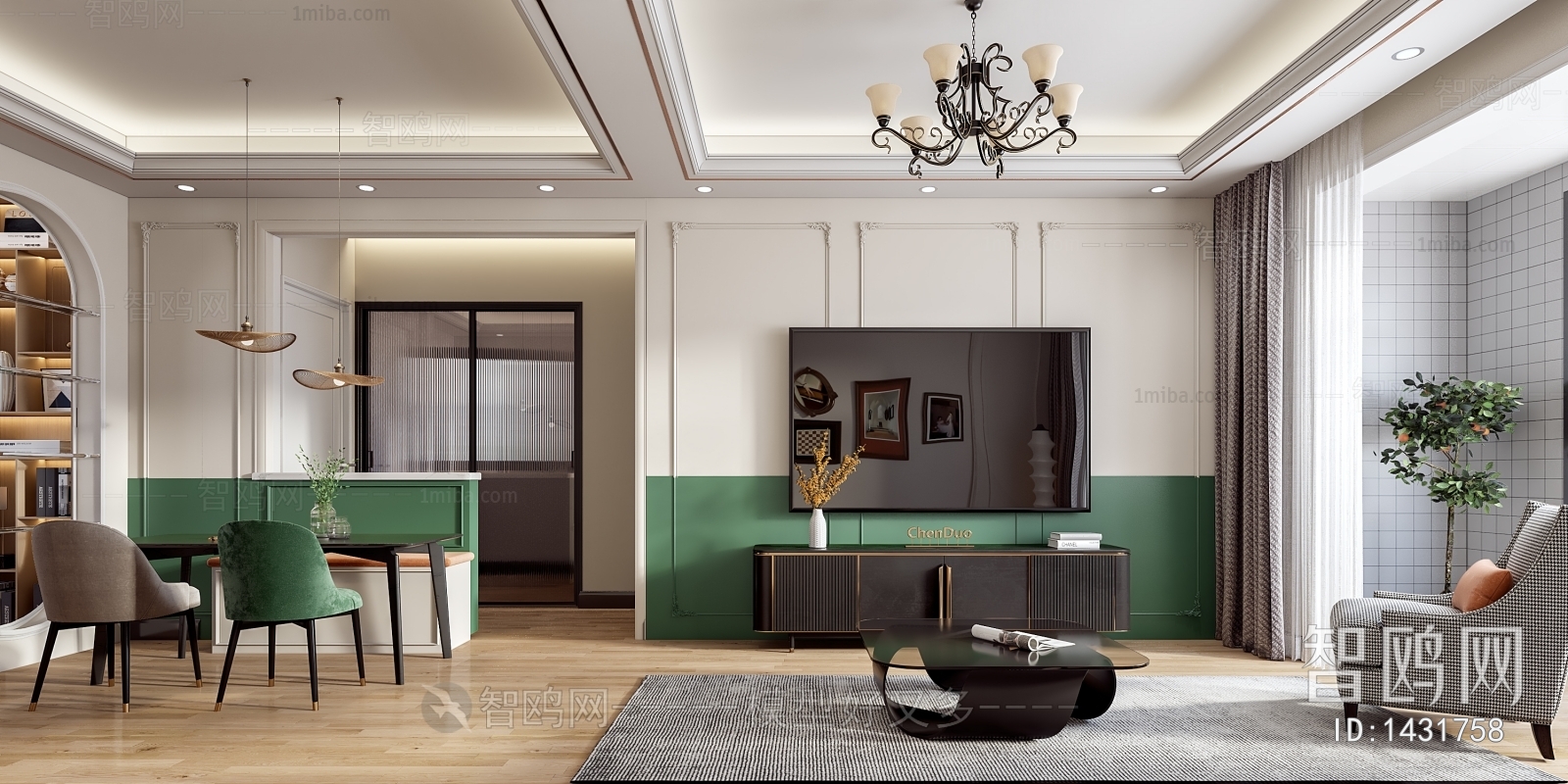 American Style A Living Room