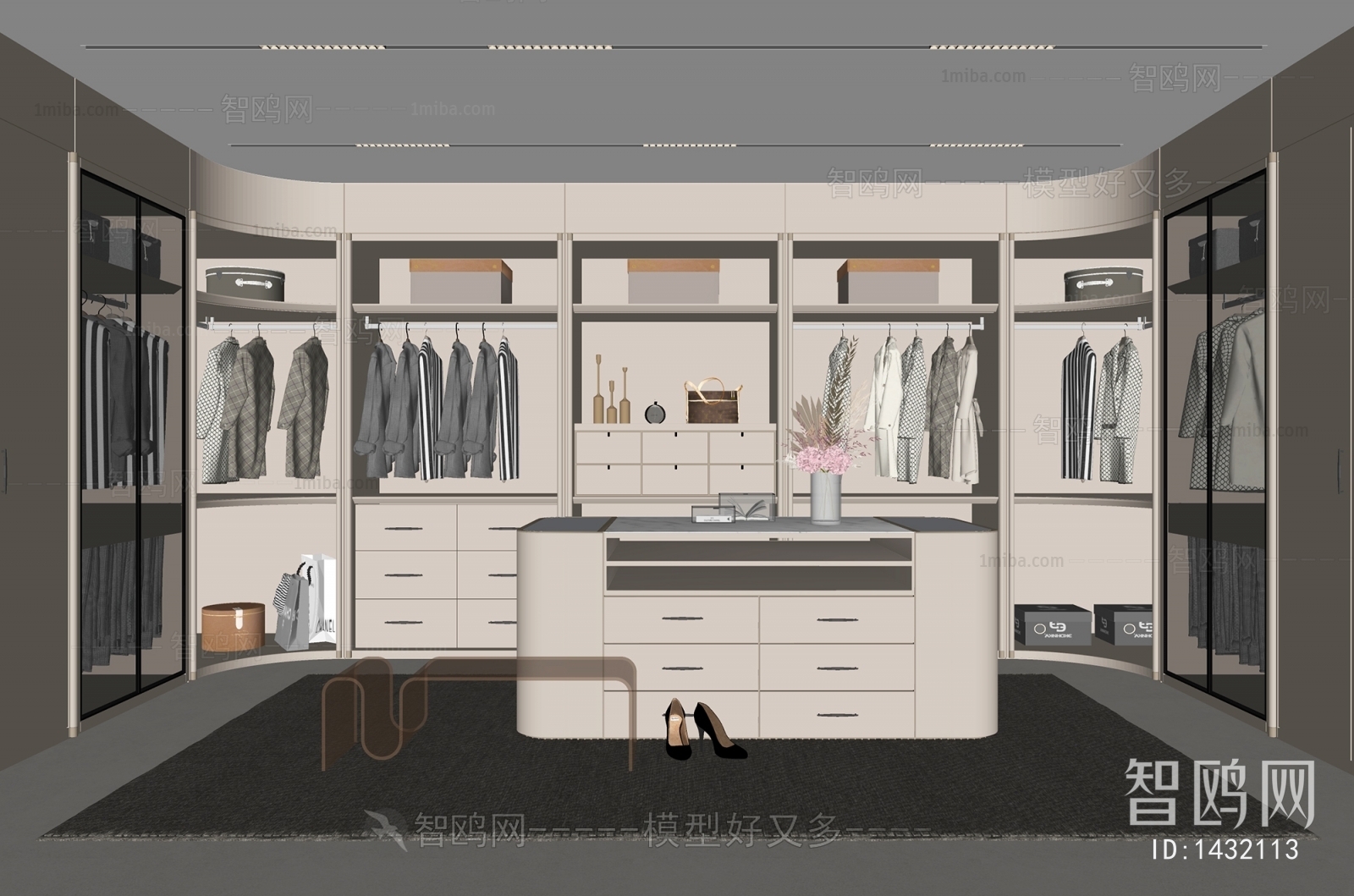 Modern Clothes Storage Area