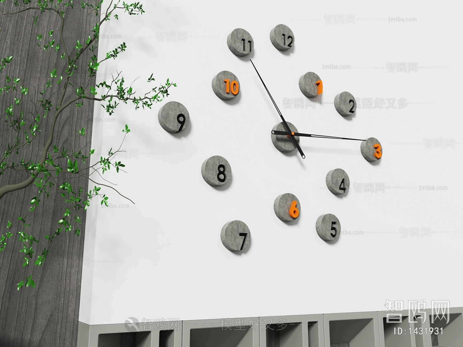 Wabi-sabi Style Wall Clock
