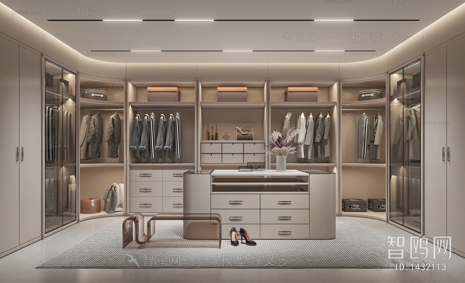 Modern Clothes Storage Area