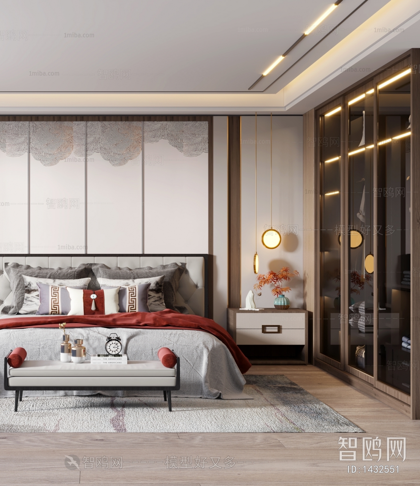 New Chinese Style Bedroom