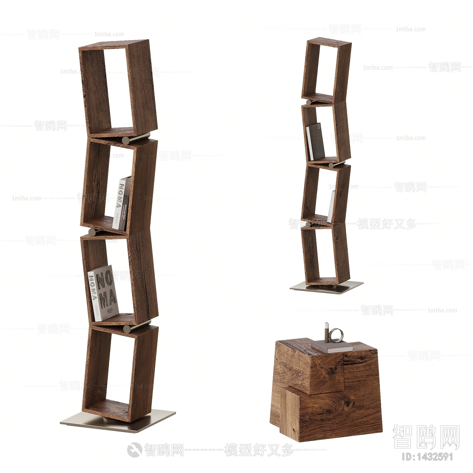 Wabi-sabi Style Bookshelf