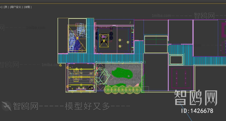 新中式禅意庭院/景观