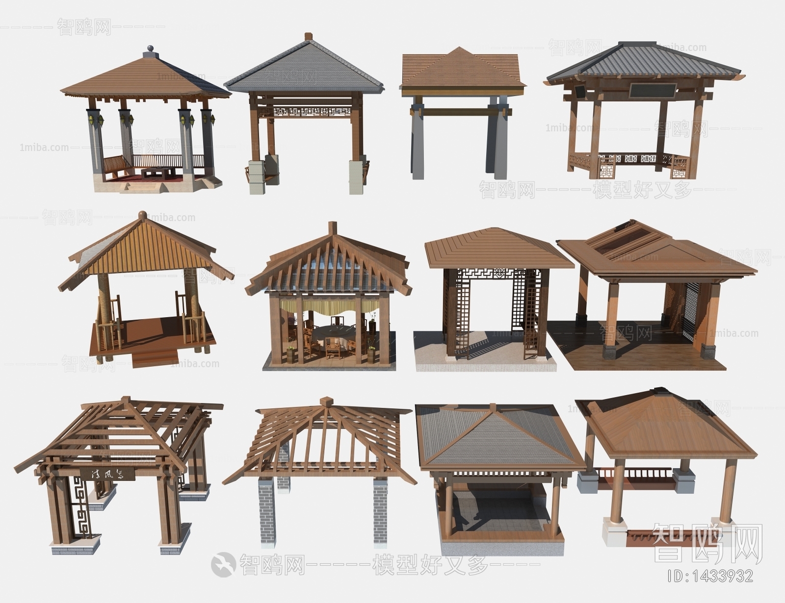 Chinese Style Ancient Architectural Buildings