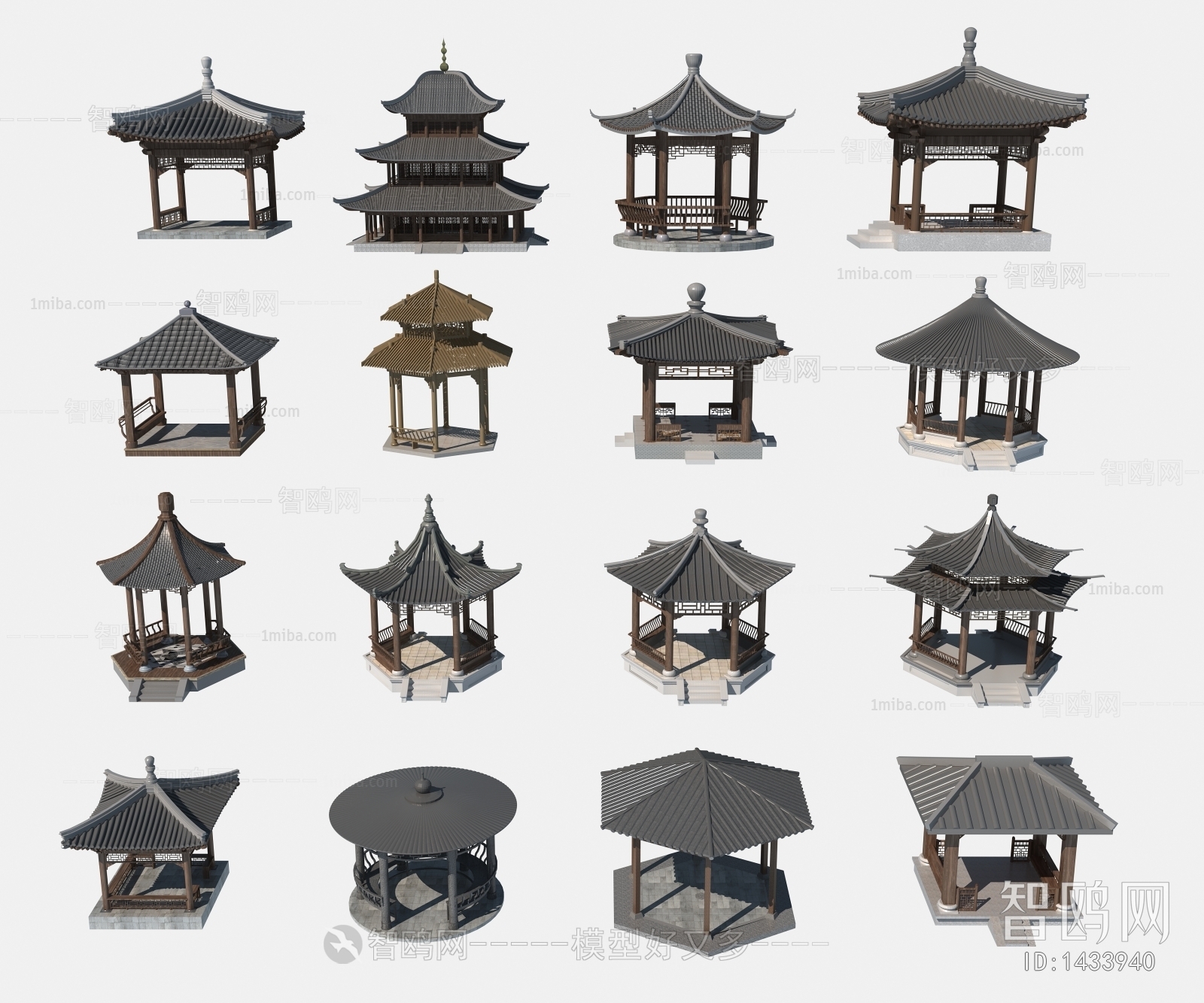 Chinese Style Ancient Architectural Buildings