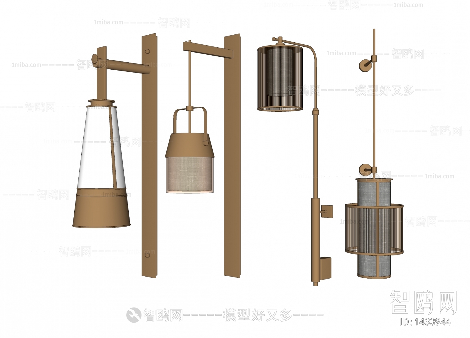 New Chinese Style Wall Lamp