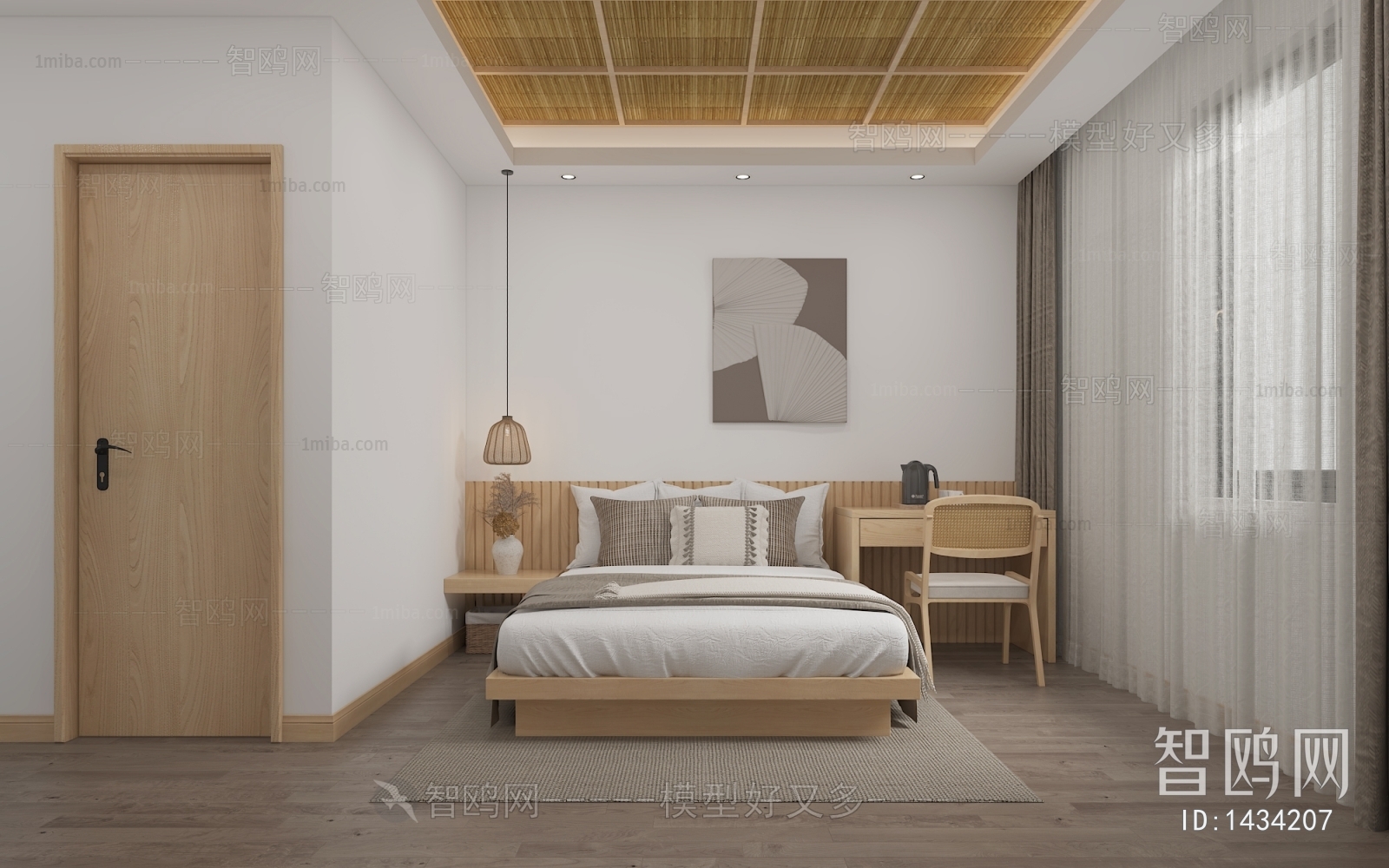 Modern Nordic Style Guest Room
