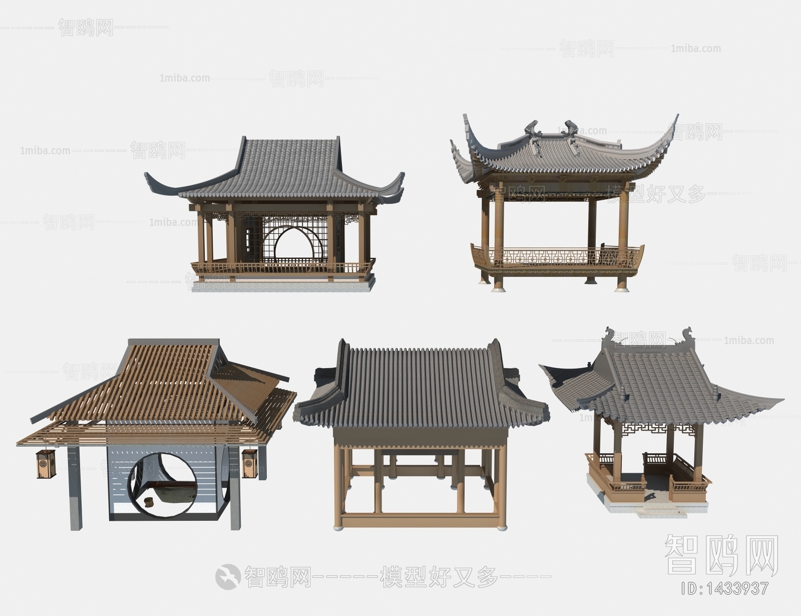 Chinese Style Ancient Architectural Buildings