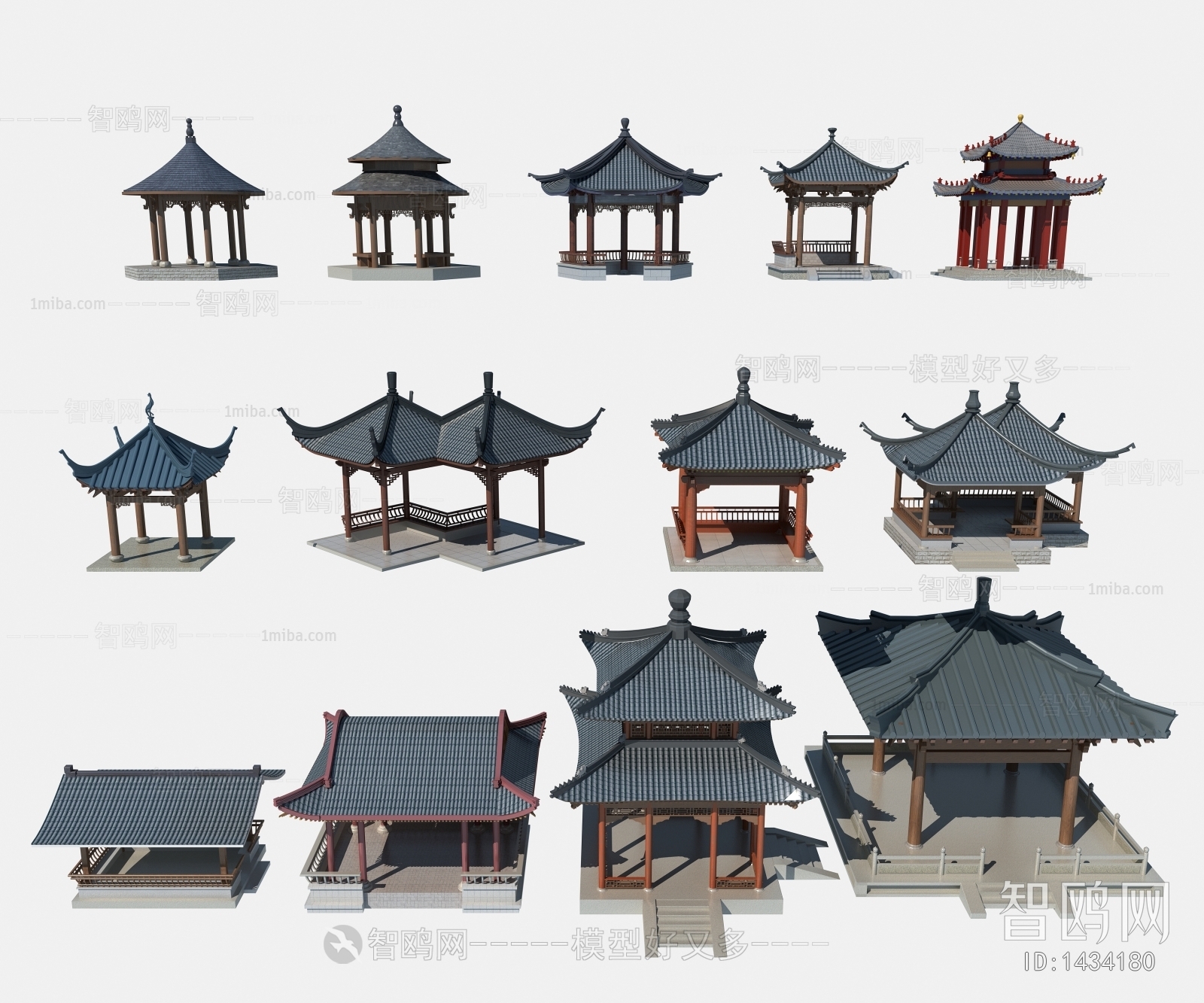 Chinese Style Ancient Architectural Buildings