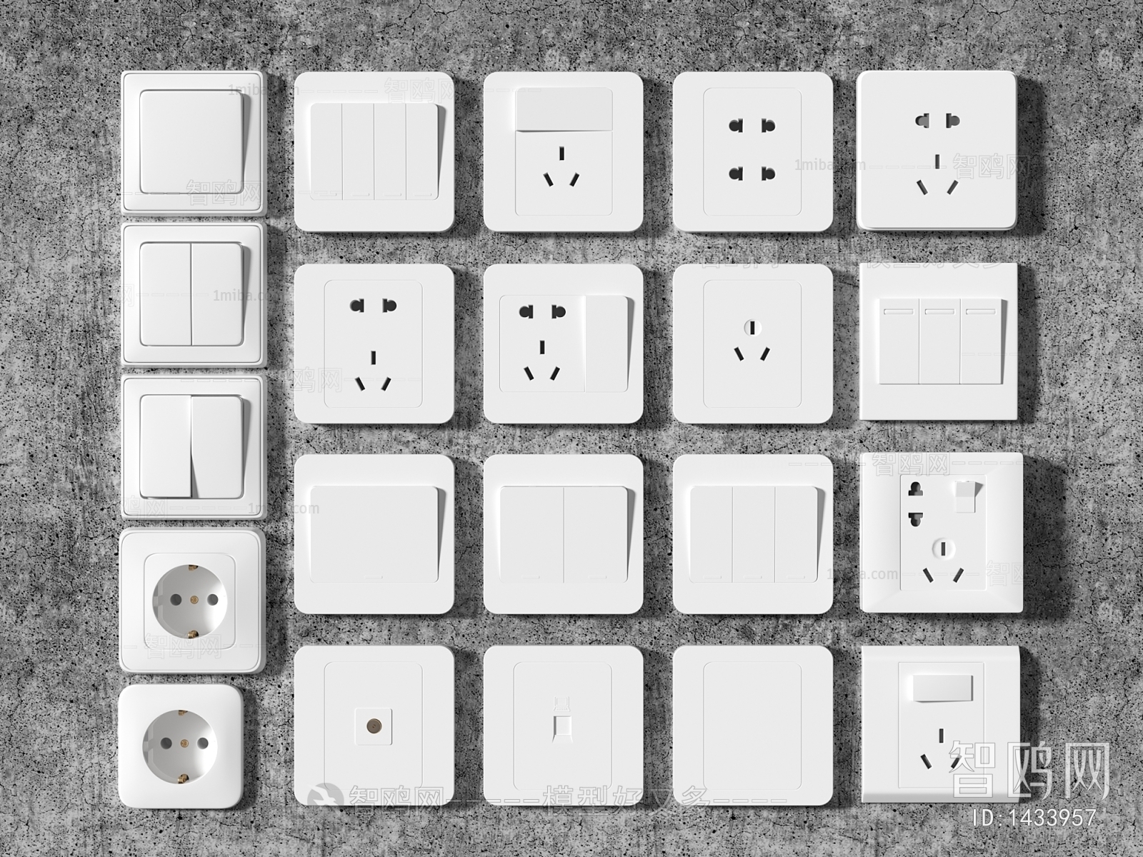 Modern Switch Socket Panel