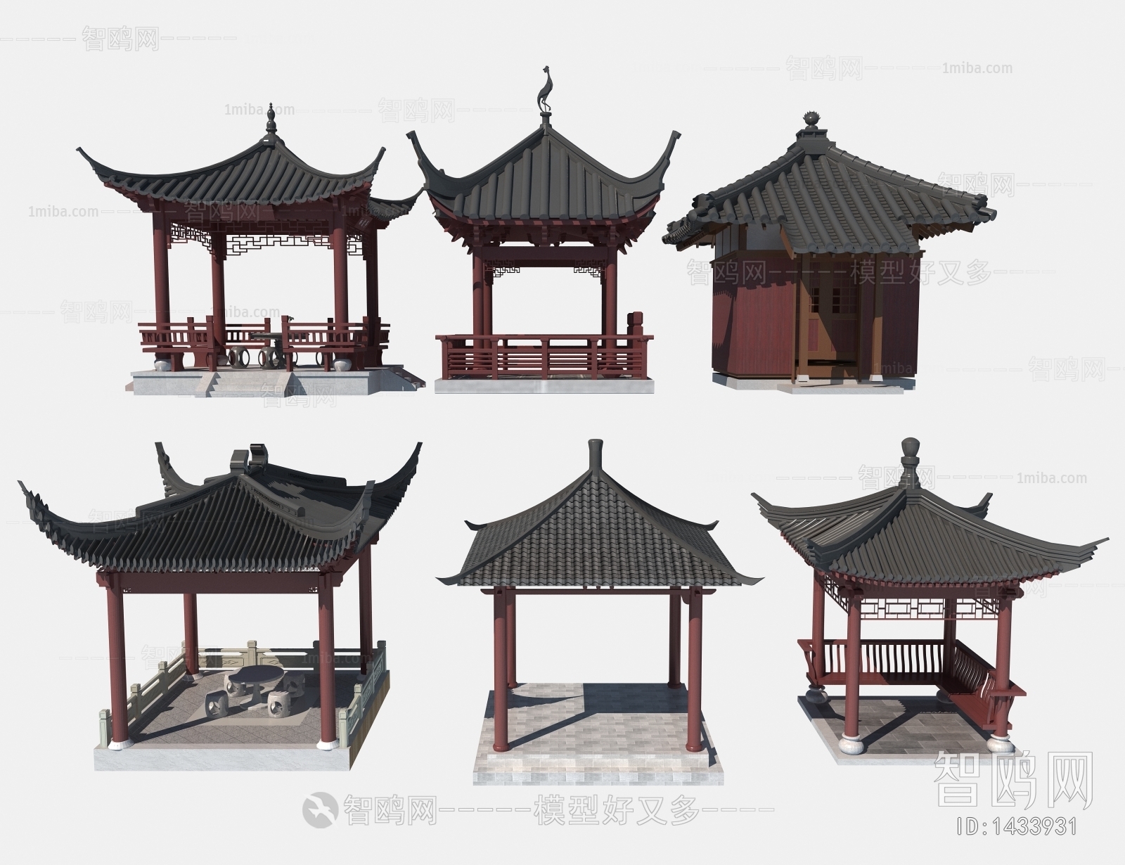 Chinese Style Ancient Architectural Buildings