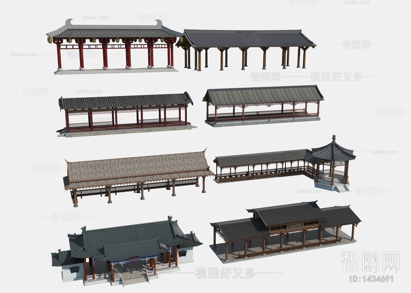 Chinese Style Ancient Architectural Buildings