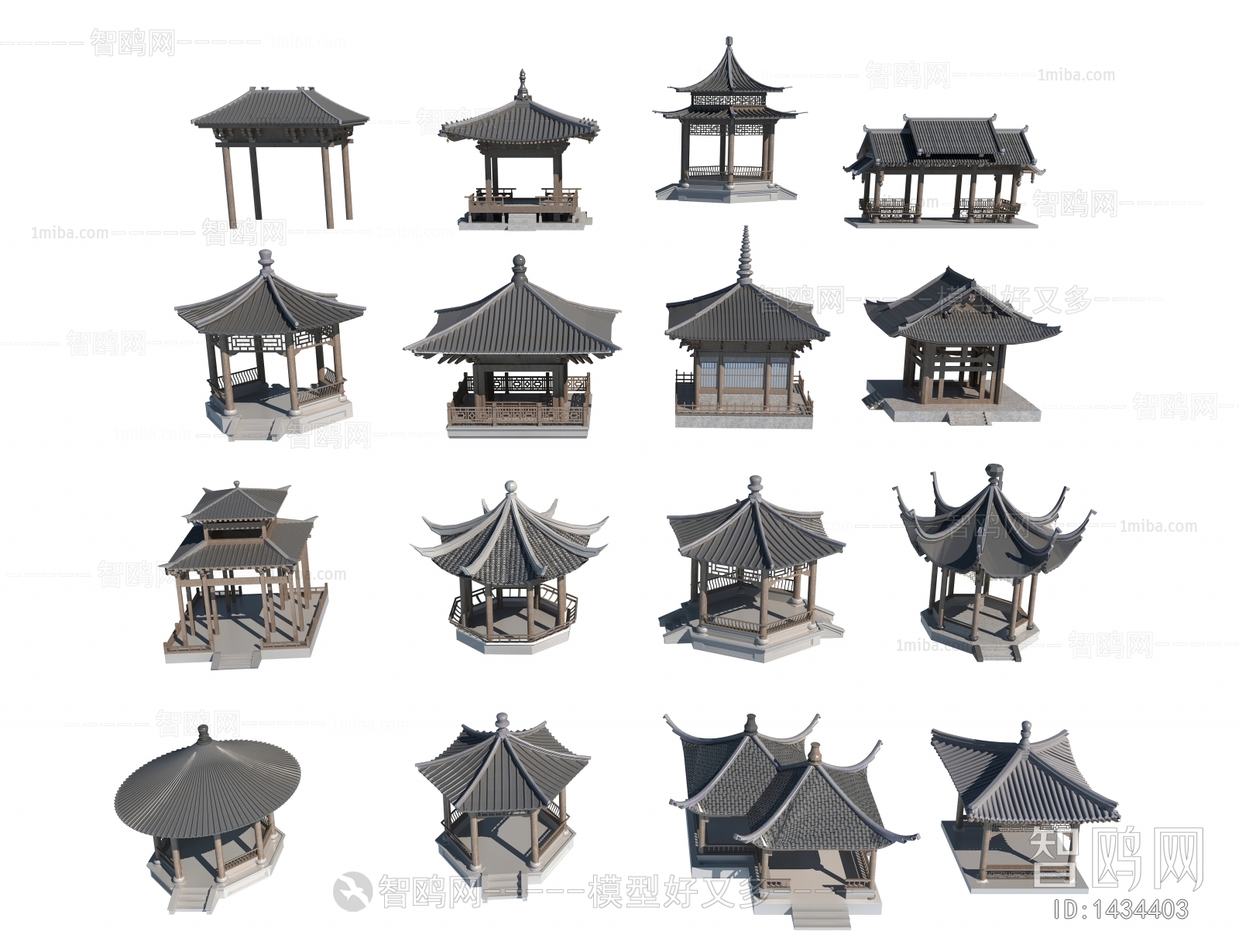 Chinese Style Ancient Architectural Buildings