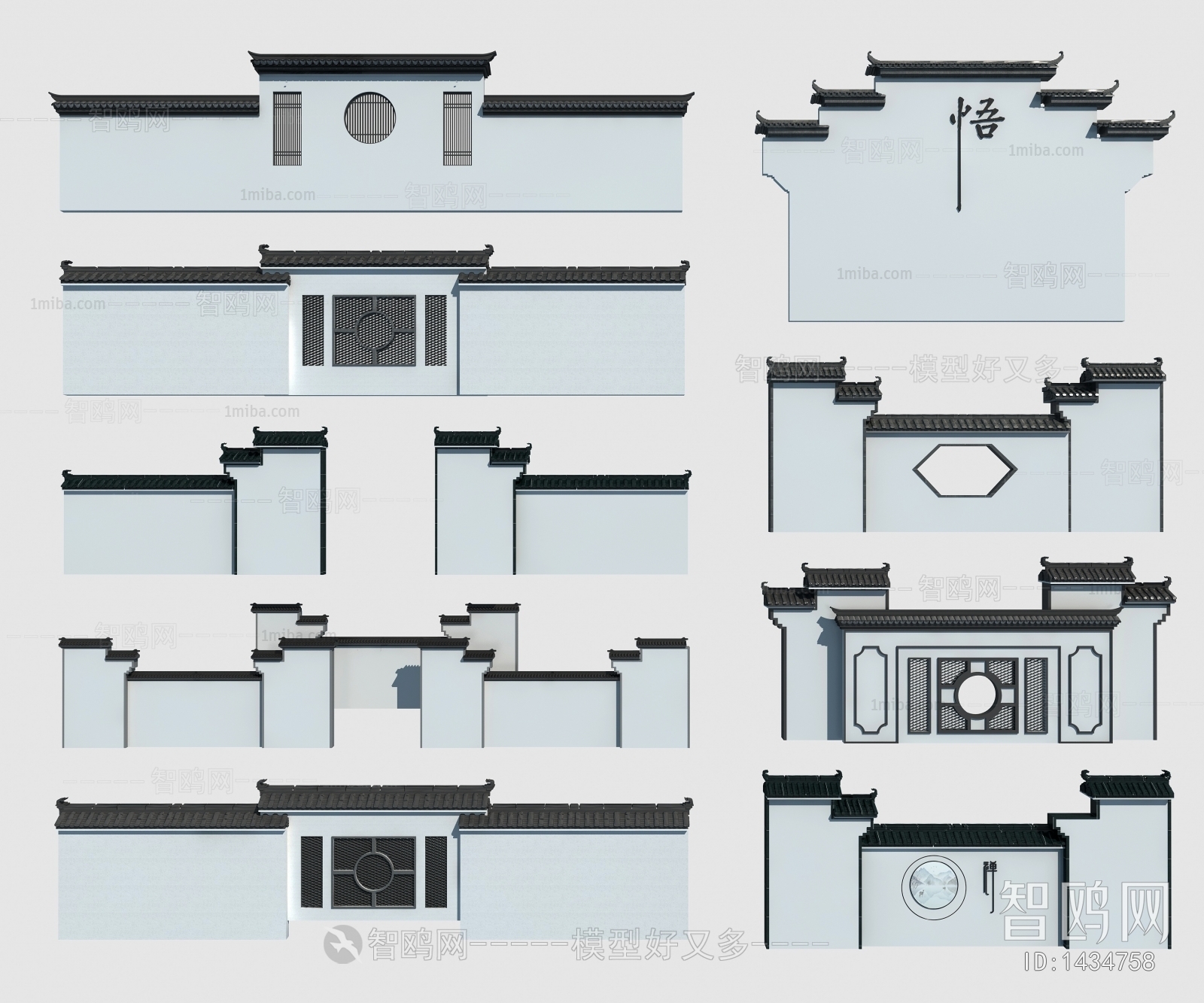 Chinese Style Building Component