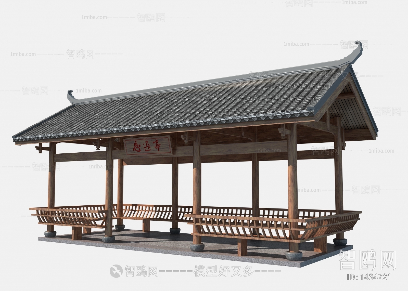 New Chinese Style Ancient Architectural Buildings