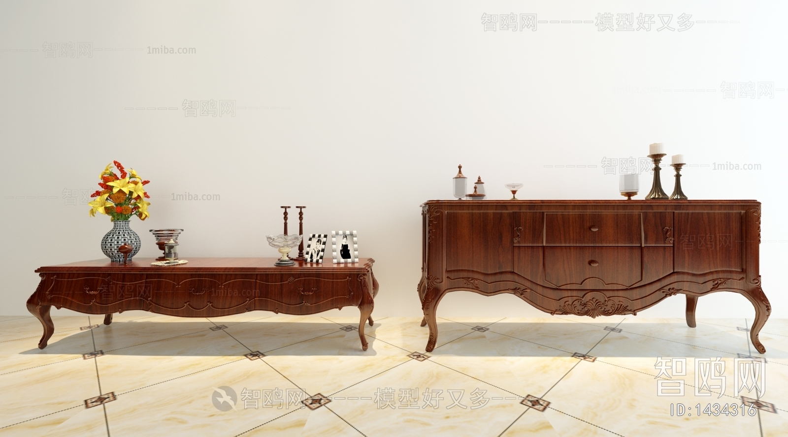 Chinese Style TV Cabinet