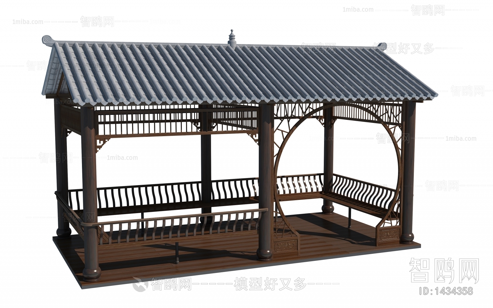 New Chinese Style Ancient Architectural Buildings