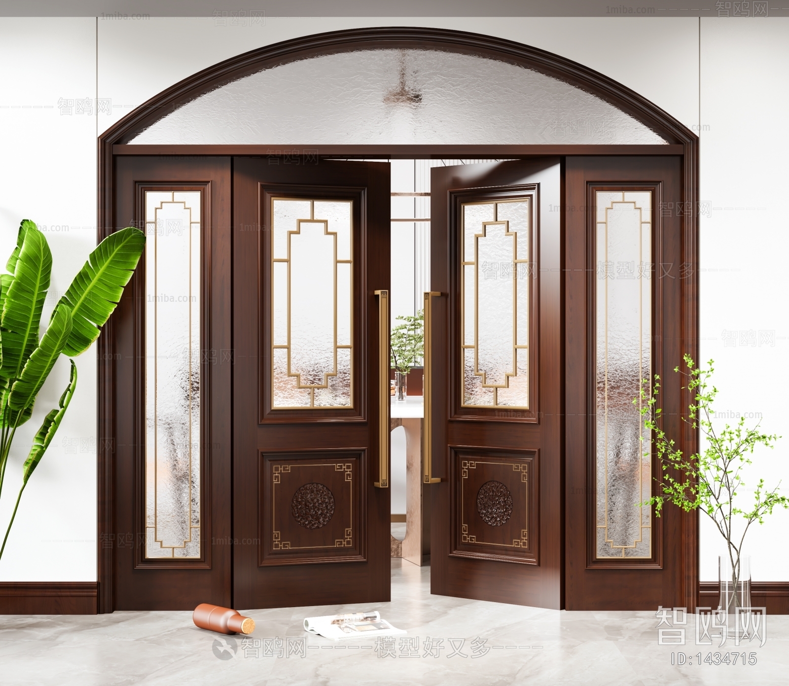 New Chinese Style Double Door