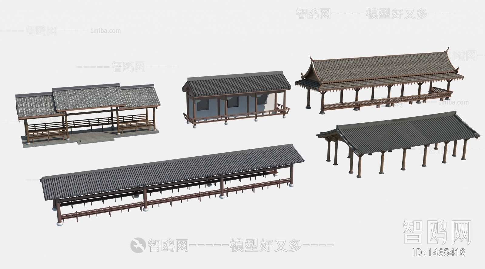 New Chinese Style Ancient Architectural Buildings