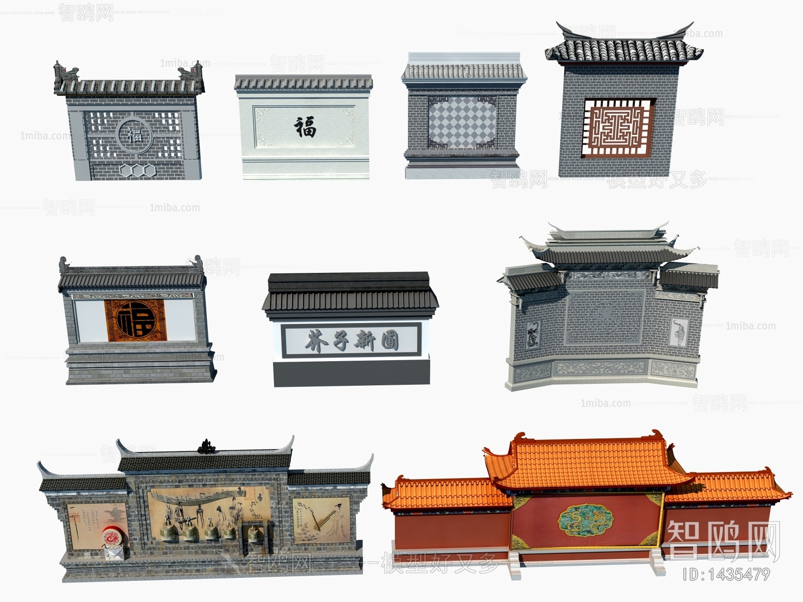 Chinese Style Building Component