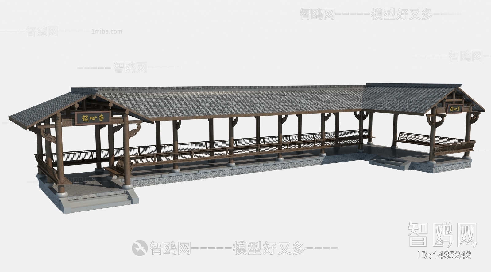 New Chinese Style Ancient Architectural Buildings