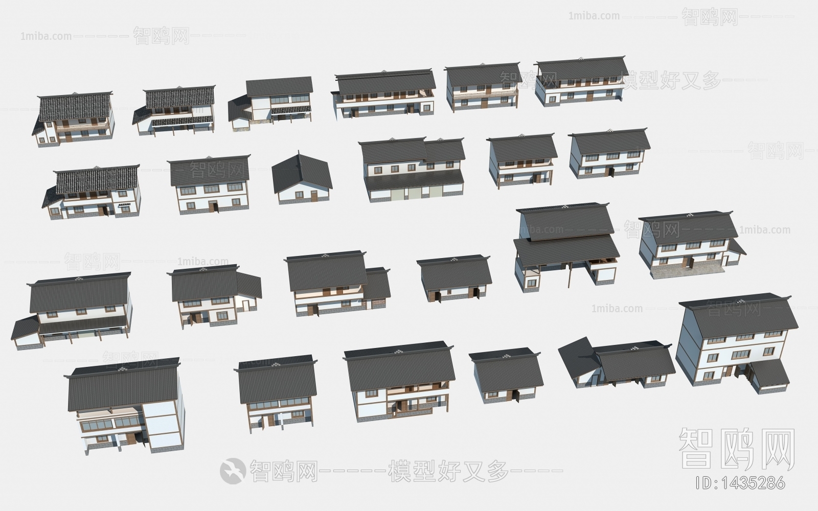 New Chinese Style Building Appearance