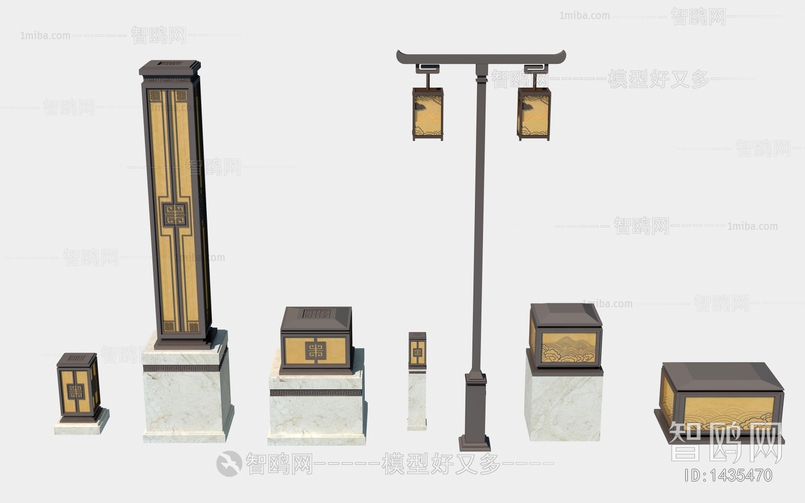 新中式景观灯，灯柱，庭院灯