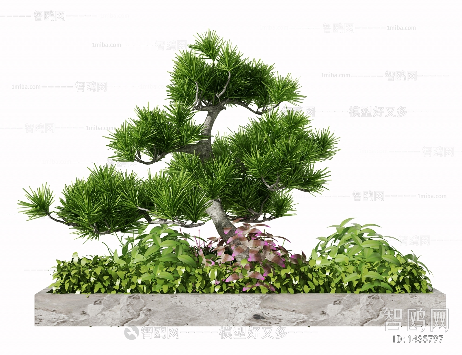 New Chinese Style Shrubbery