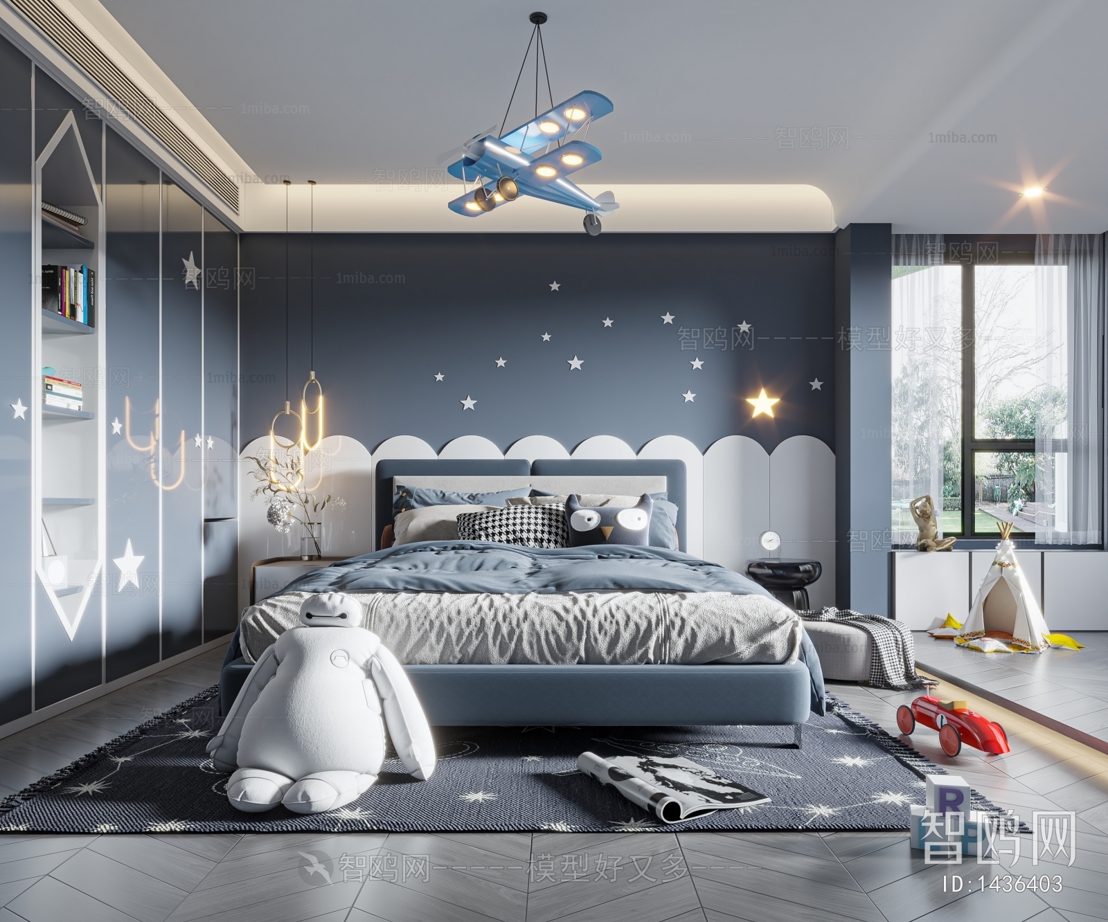 Modern Boy's Room And Son's Room