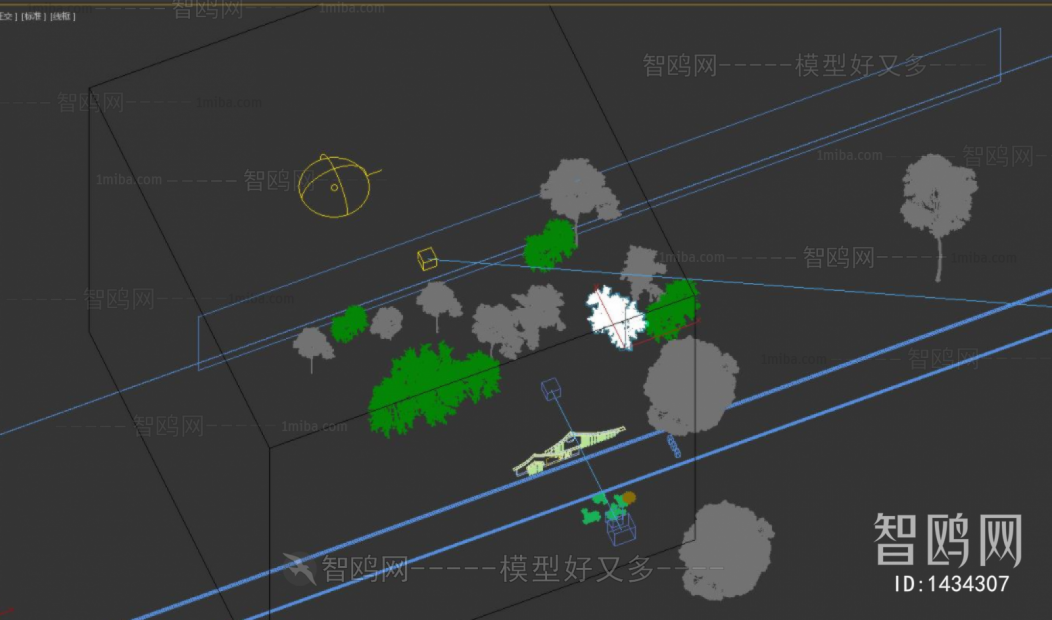 新中式景墙公园景观