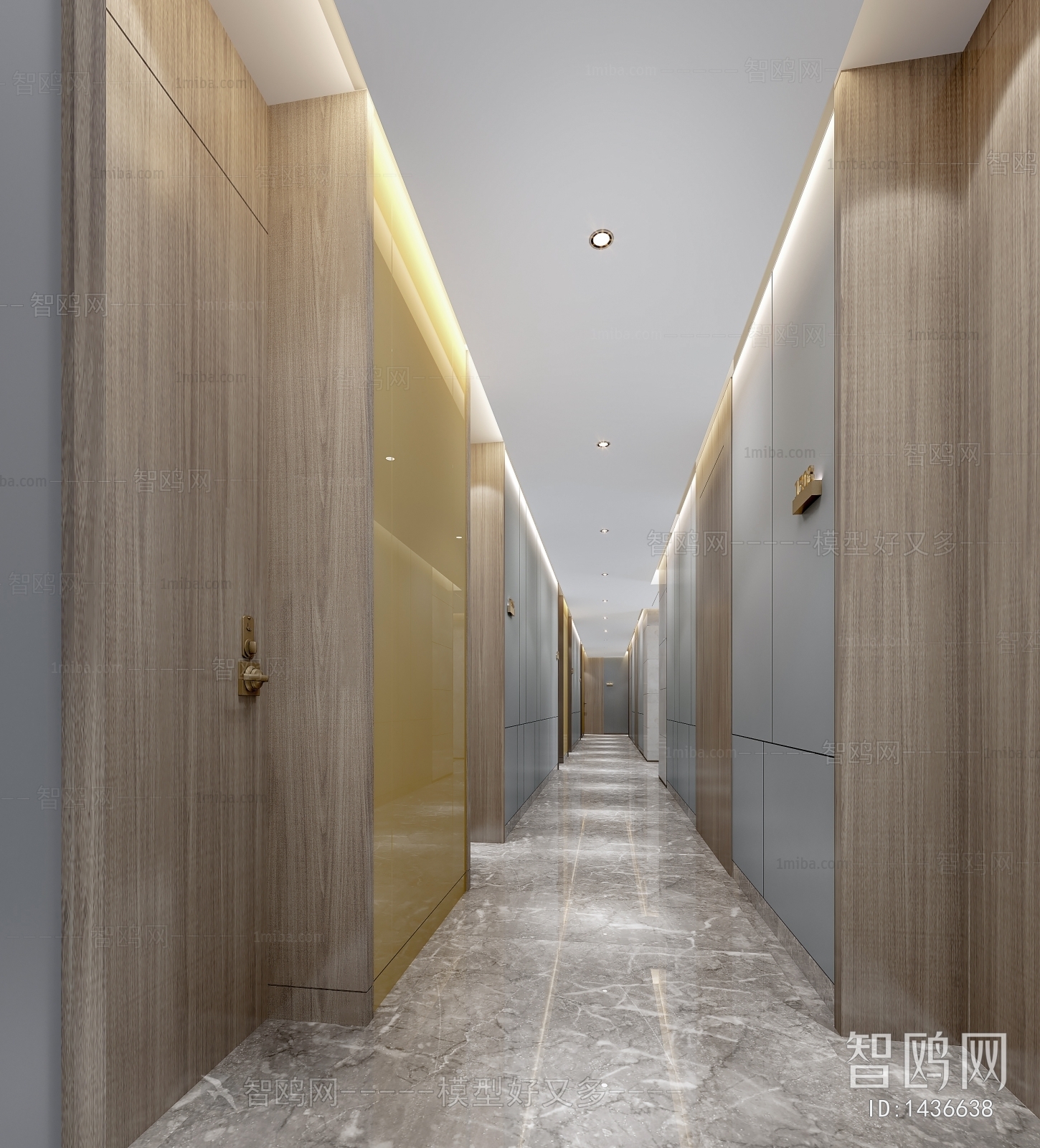 Modern Office Elevator Hall