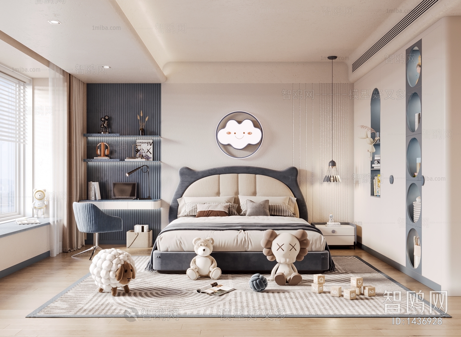 Modern Boy's Room And Son's Room