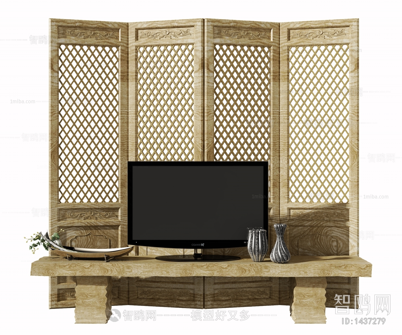 New Chinese Style TV Cabinet