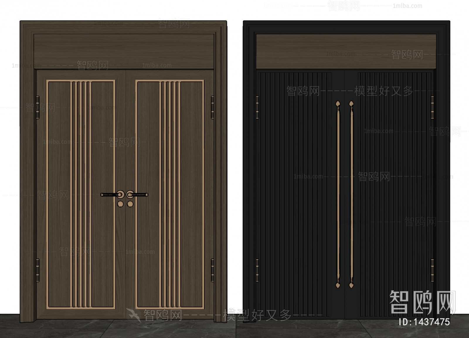 New Chinese Style Double Door