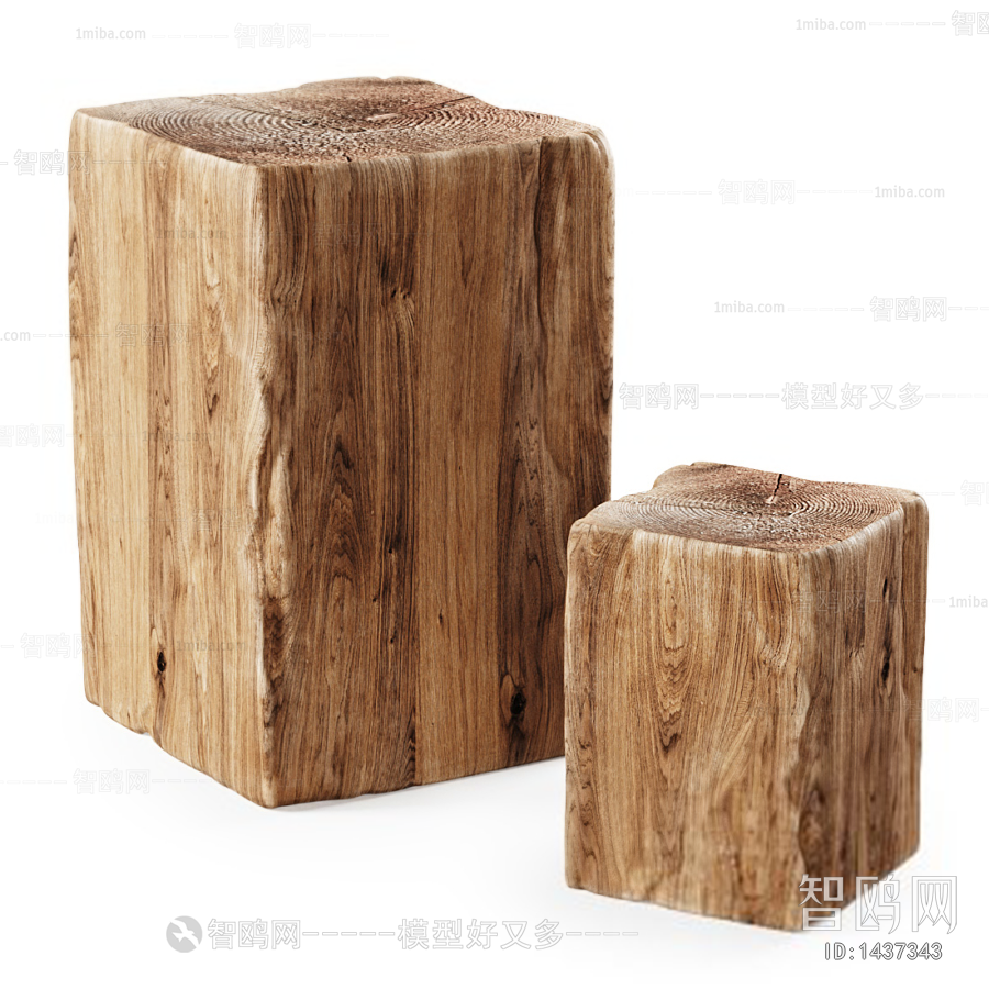 Wabi-sabi Style Stool