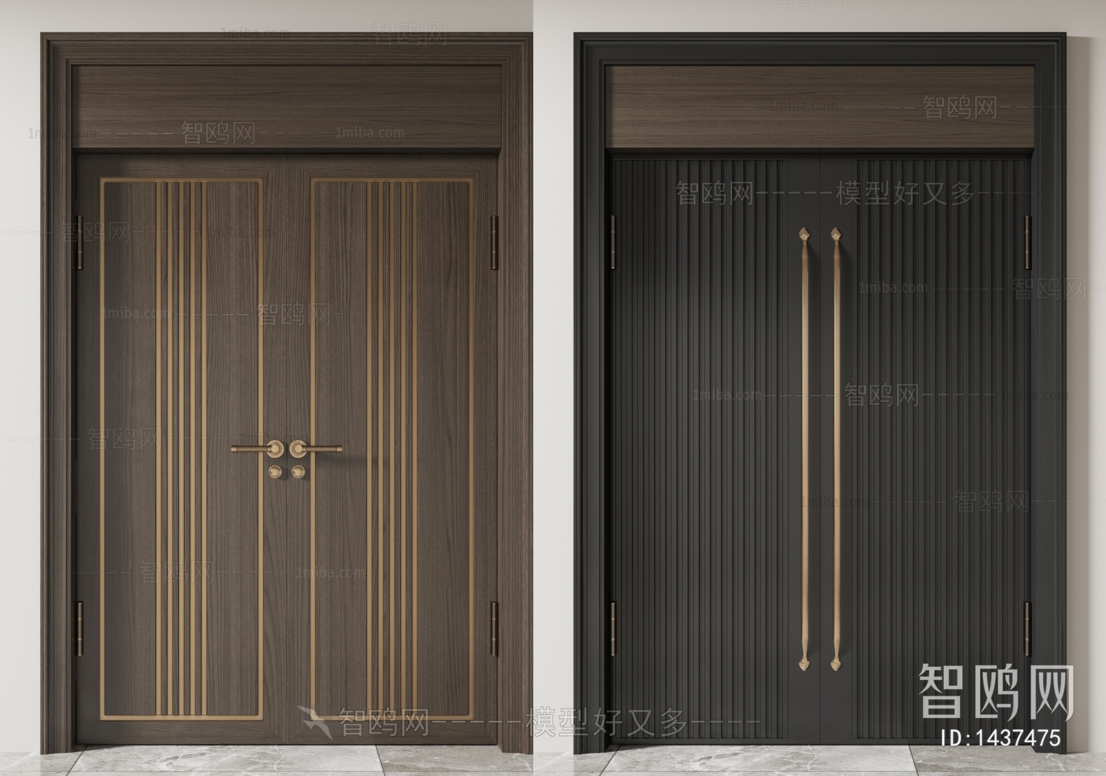 New Chinese Style Double Door