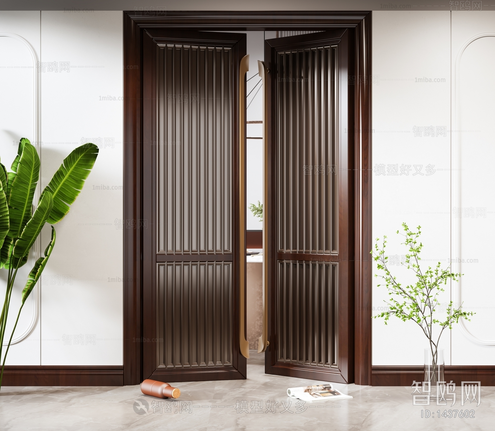 New Chinese Style Double Door