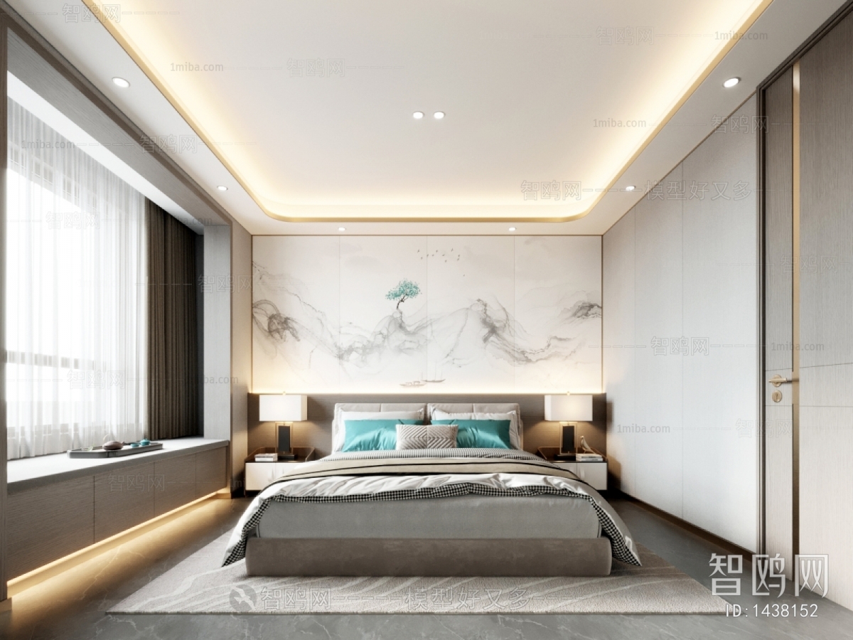 New Chinese Style Bedroom