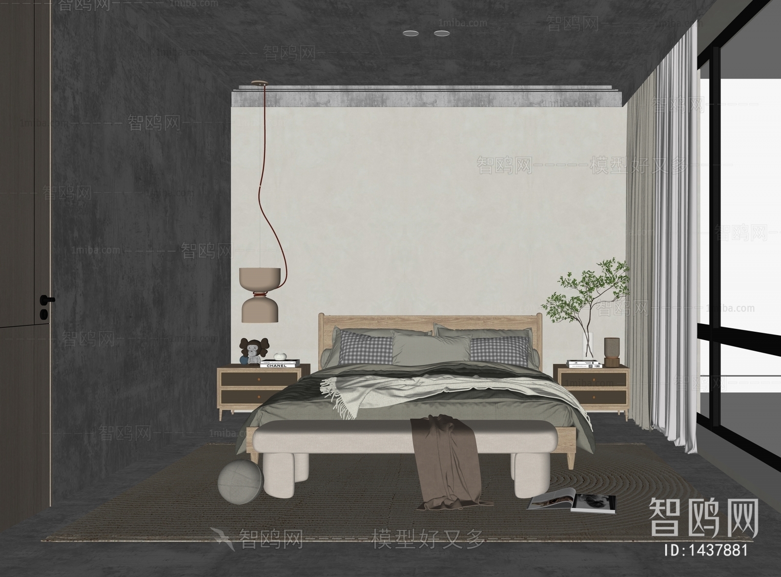 Wabi-sabi Style Bedroom