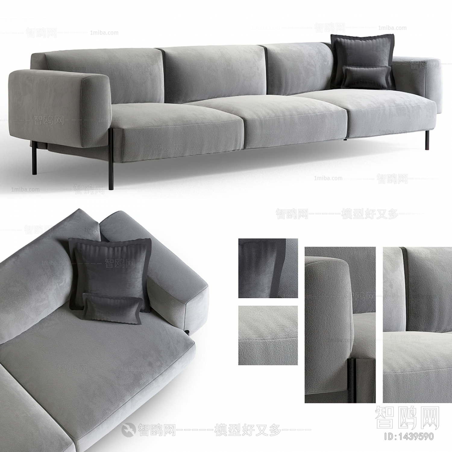 Modern Three-seat Sofa