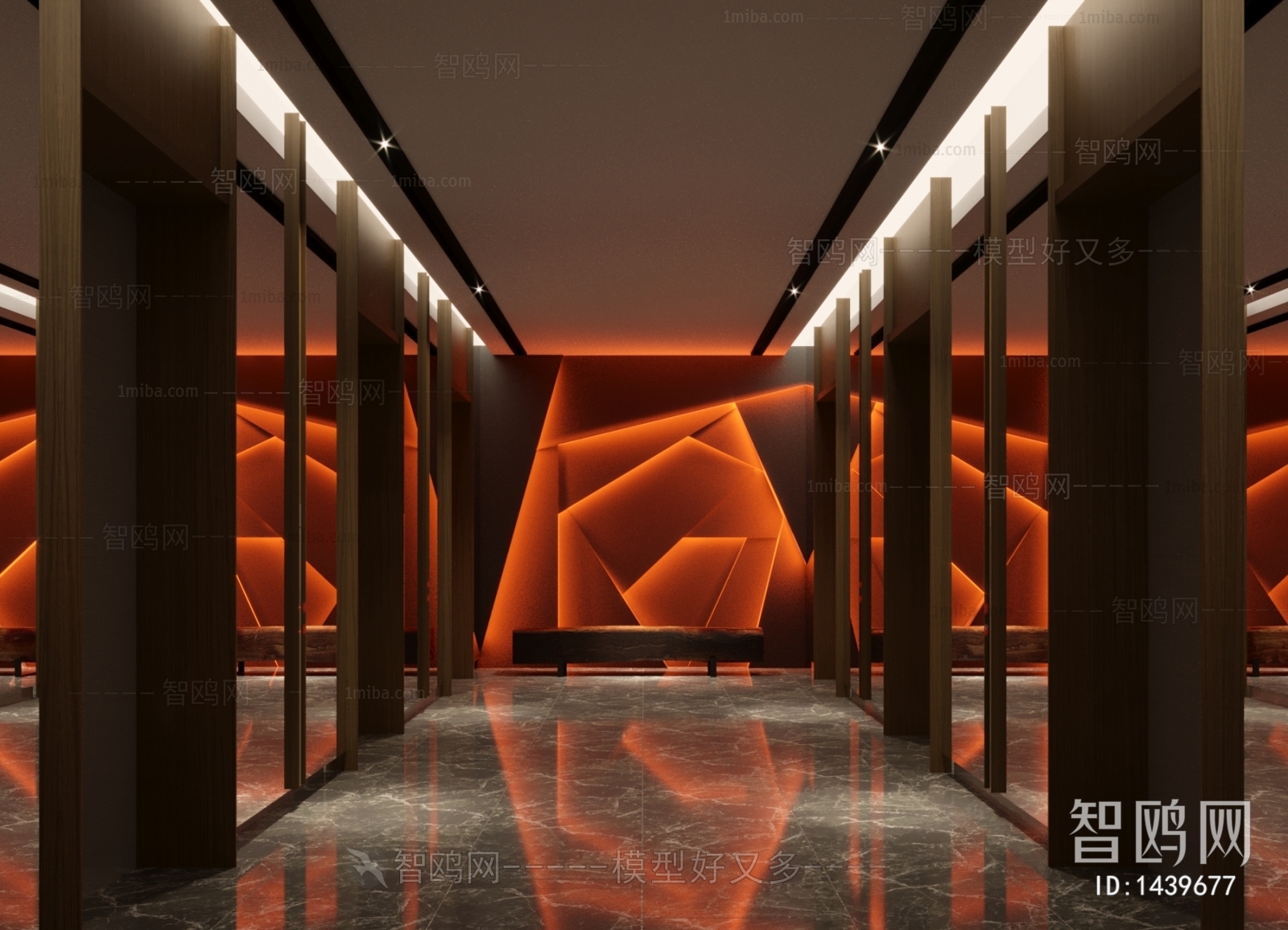 Modern Office Elevator Hall