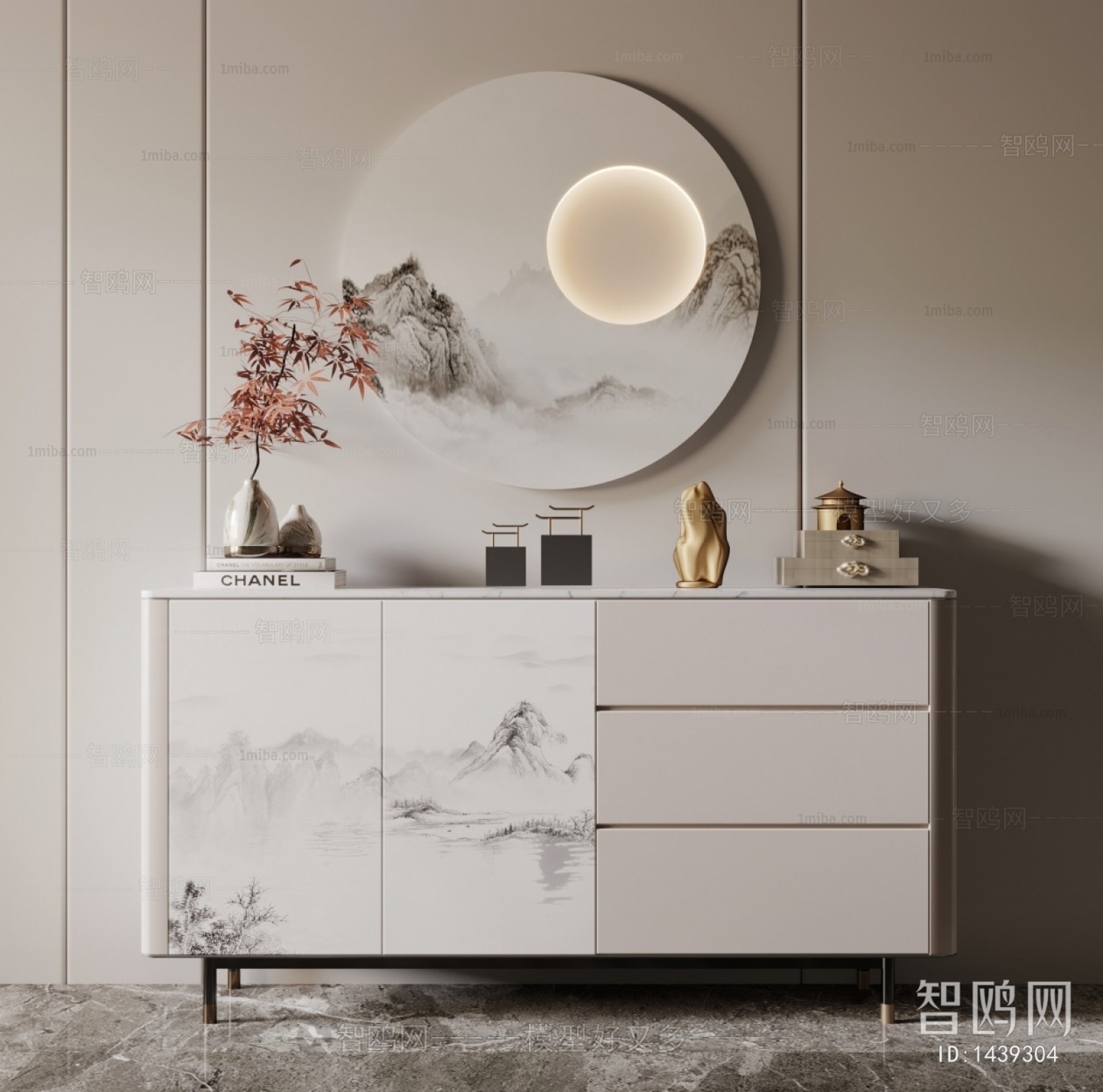 New Chinese Style Decorative Cabinet