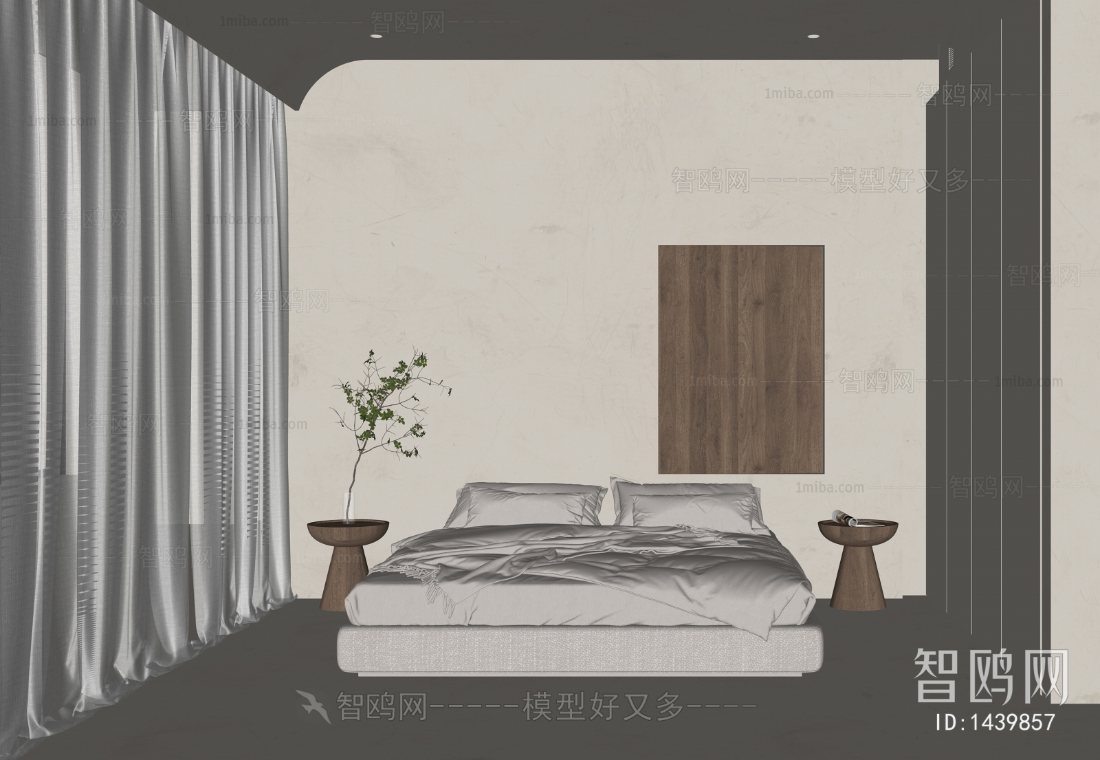 Modern Wabi-sabi Style Bedroom