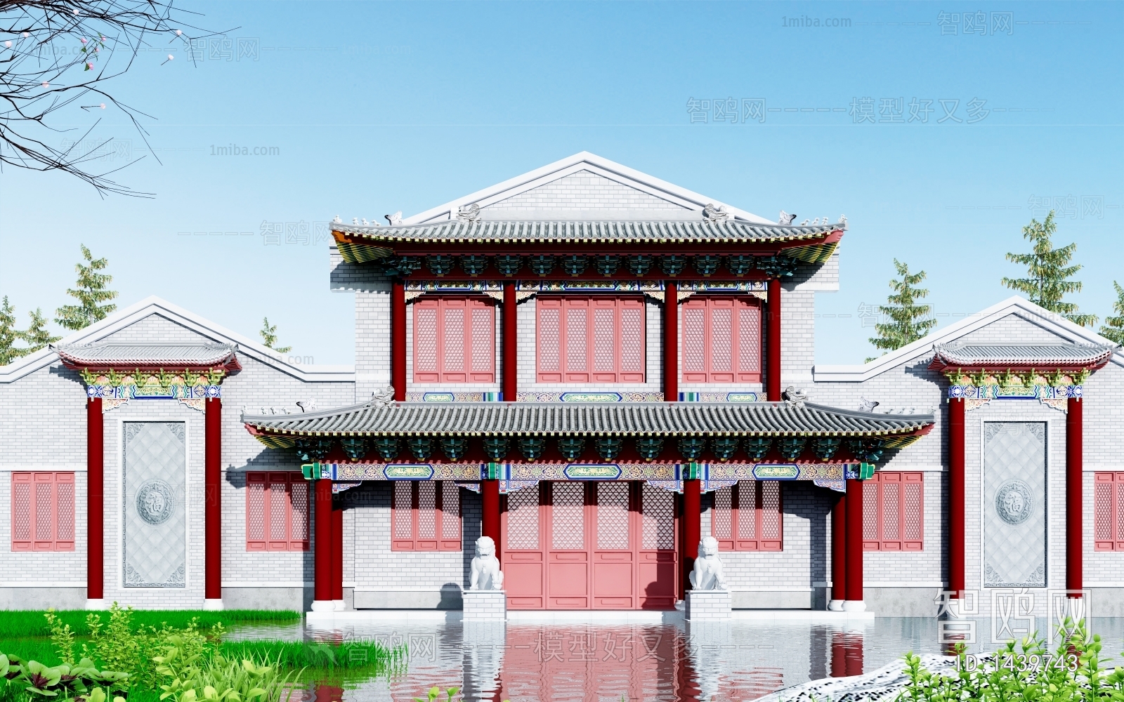 Chinese Style Ancient Architectural Buildings