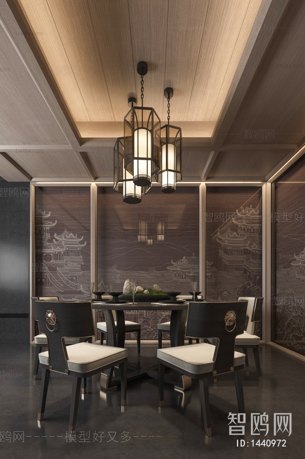 New Chinese Style Dining Room