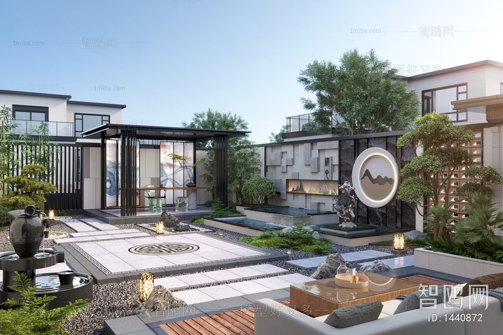 New Chinese Style Courtyard/landscape