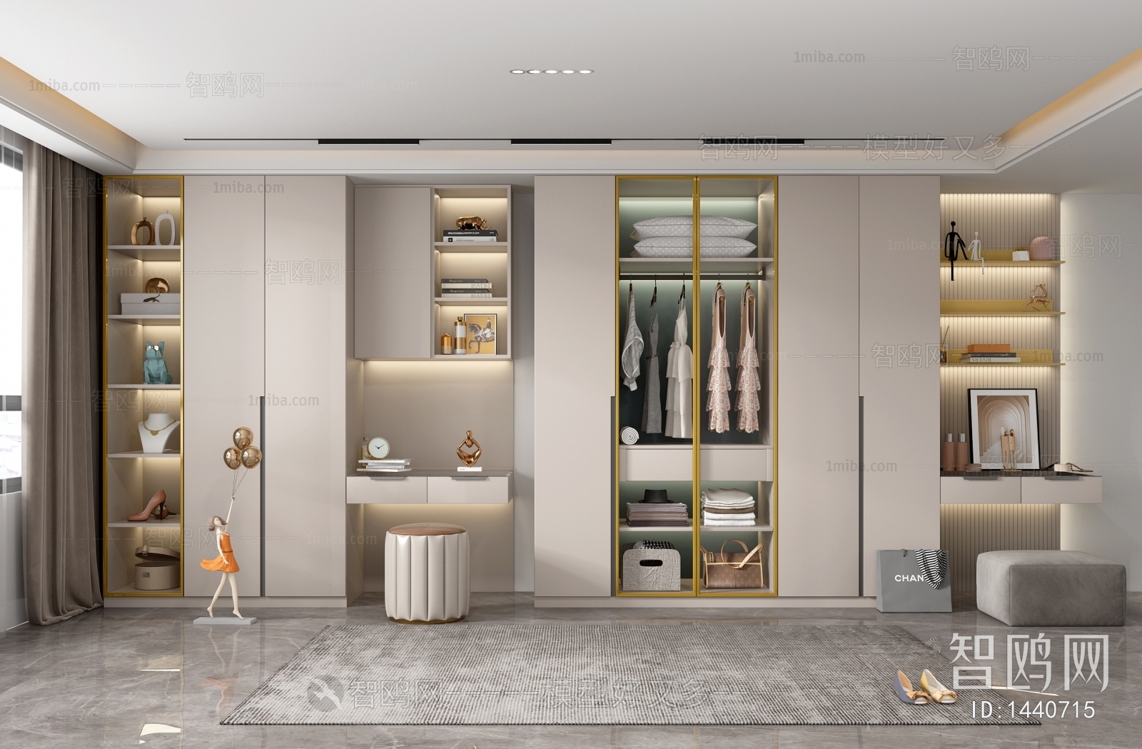 Modern Clothes Storage Area