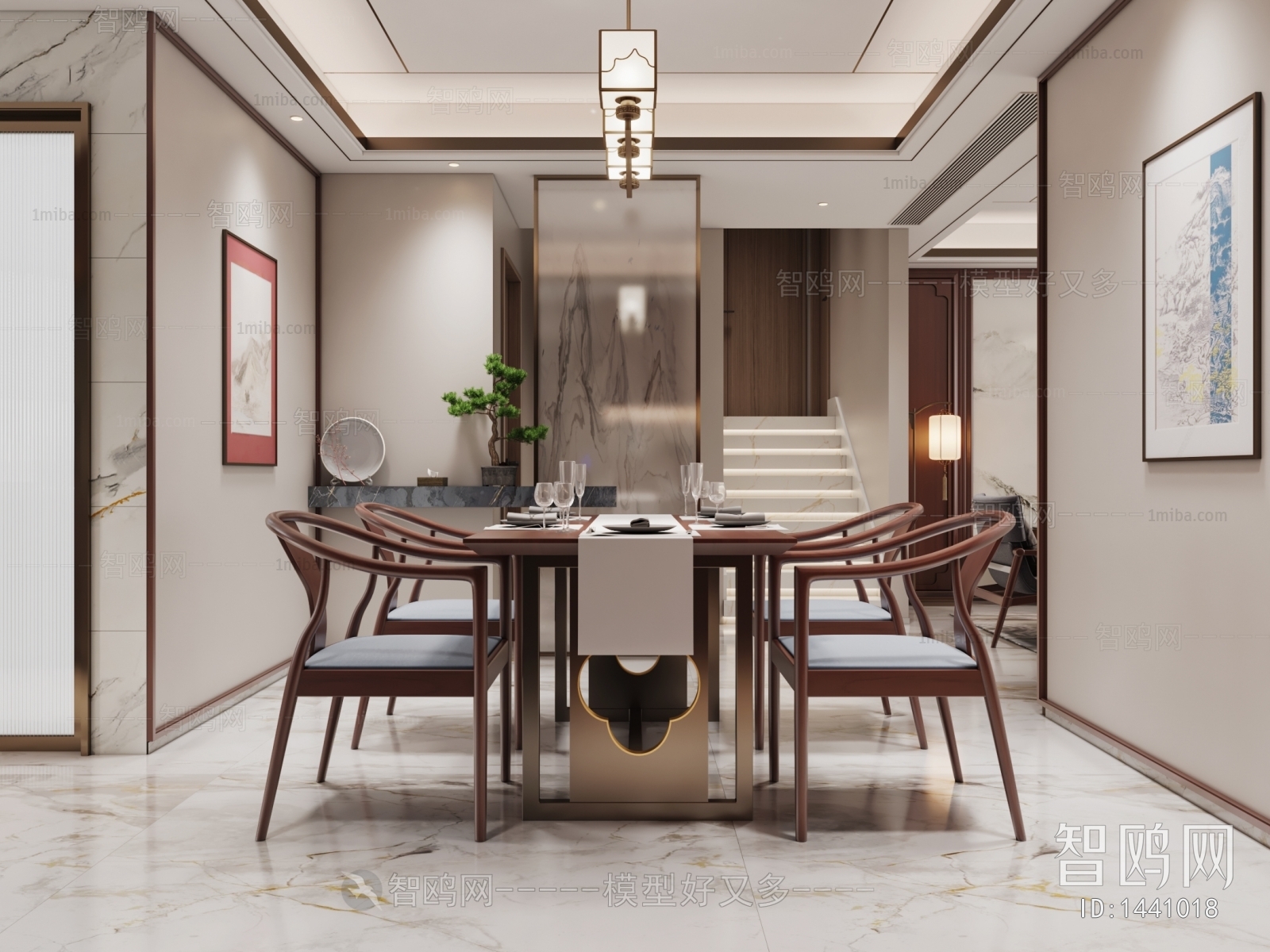 New Chinese Style Dining Room