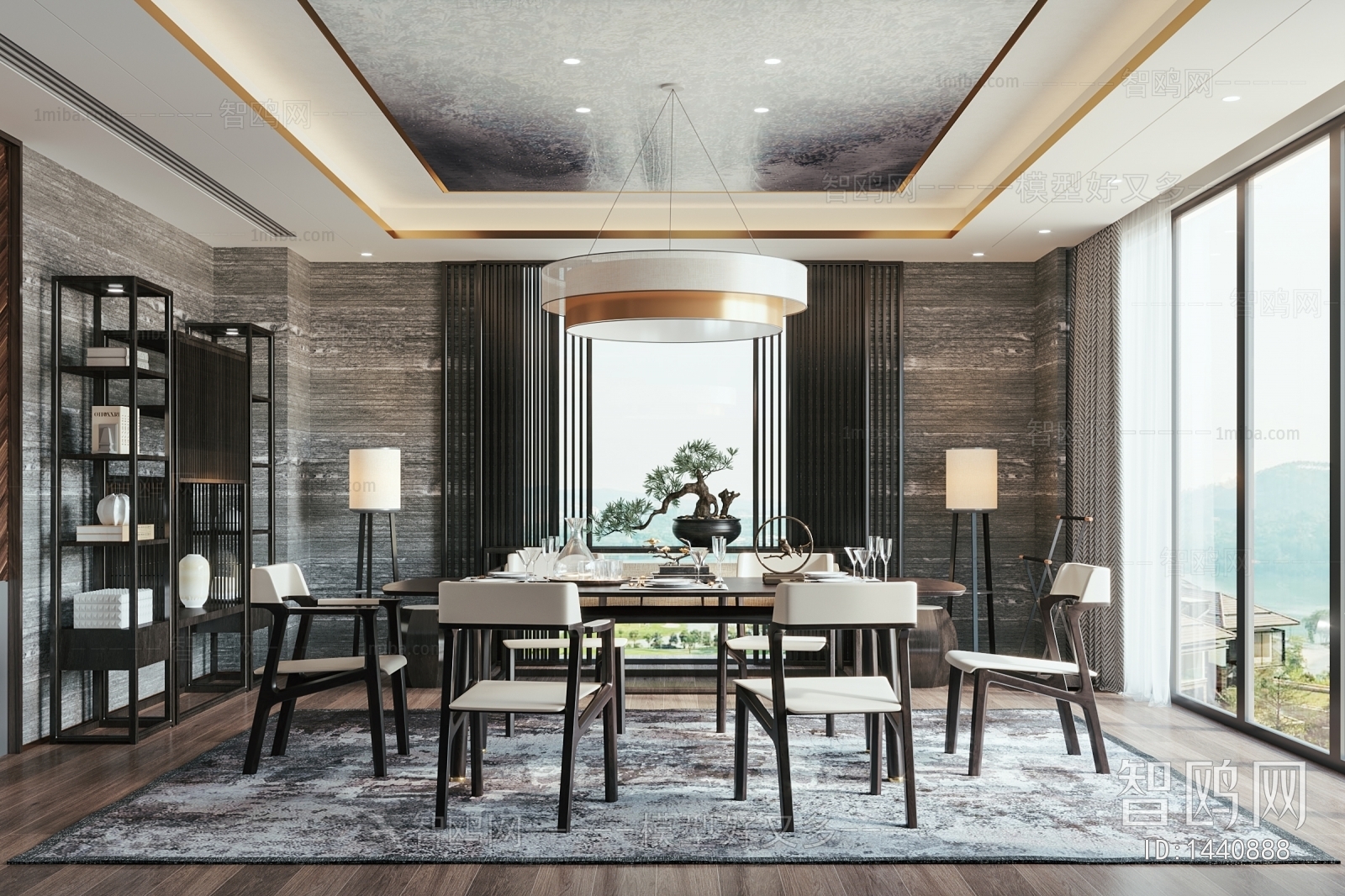 New Chinese Style Dining Room